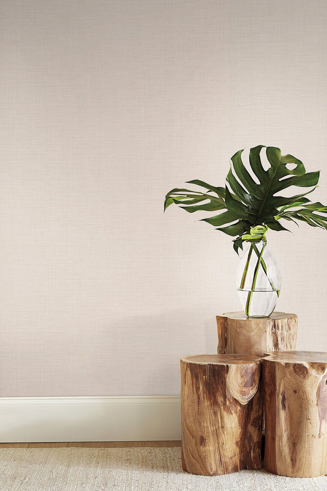 Turret White Textured Fabric-Backed Vinyl Wallpaper - York ND3041N
