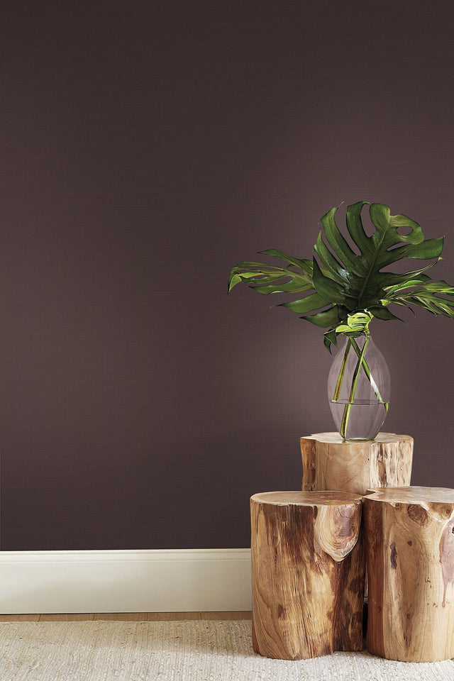 Turret Red Textured Fabric Backed Vinyl Wallpaper - York ND3042N