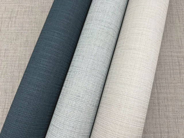 Turret Grey Fabric-Backed Vinyl Textured Wallpaper - York ND3046N