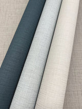 Turret Blue Textured Fabric Backed Vinyl Wallpaper - York ND3048N