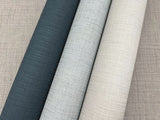 Turret Blue Textured Fabric Backed Vinyl Wallpaper - York ND3048N