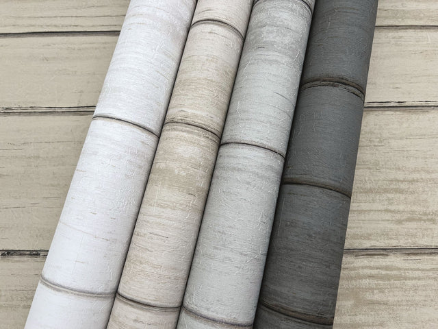 Broad Side White Faux Wood Panel Wallpaper - York ND3051N