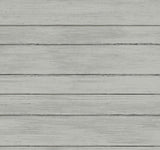 Broad Side Brown Faux Wood Plank Wallpaper with Weathered Shiplap Texture - York ND3054N