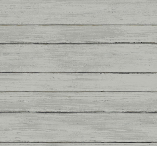 Broad Side Brown Faux Wood Plank Wallpaper with Weathered Shiplap Texture - York ND3054N