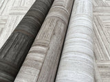 Tesselle White Wallpaper with Textured Parquet Wood Motif - York ND3057N