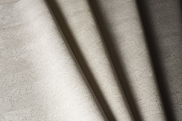 On Deck Beige Fabric Backed Vinyl Wallpaper with Textural Wood Plank Motif - York ND3062N