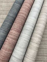 Tasar Silk Blue Textured Wallpaper with Raw Silk Slub Motif - York ND3074N
