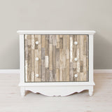 Weathered Plank Barn Brown Peel & Stick Wallpaper with Distressed Wood Plank Pattern, Country Style - InHome NH3057