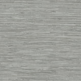 Sisal Stone Grey Peel & Stick Wallpaper with Fabric & Woven Texture - InHome NH3062