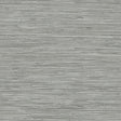 Sisal Stone Grey Peel and Stick Wallpaper Set of 2 by InHome TNH3062 - Distressed Fabric Woven Texture in Tonal Grey Hues