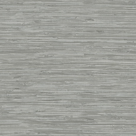 Sisal Stone Grey Peel and Stick Wallpaper Set of 2 by InHome TNH3062 - Distressed Fabric Woven Texture in Tonal Grey Hues