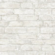 Portsmouth Brick White Peel and Stick Wallpaper by InHome - NH4329