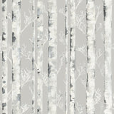 Birchdale Grey Peel & Stick Wallpaper