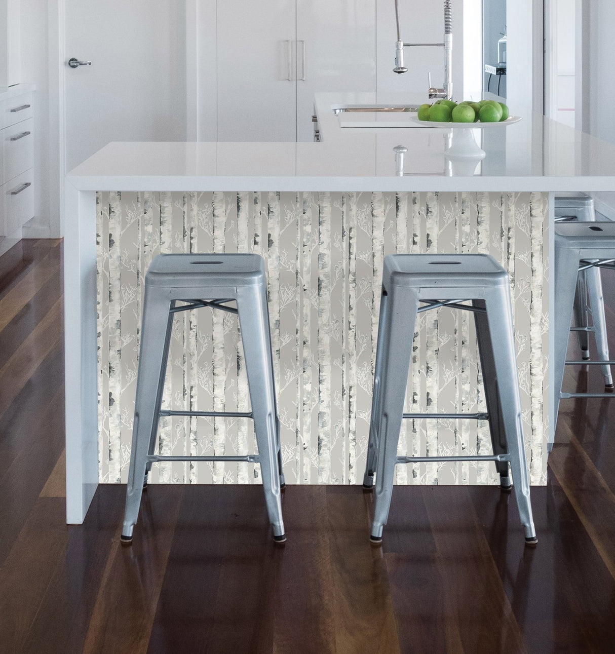 Birchdale Grey Peel & Stick Wallpaper