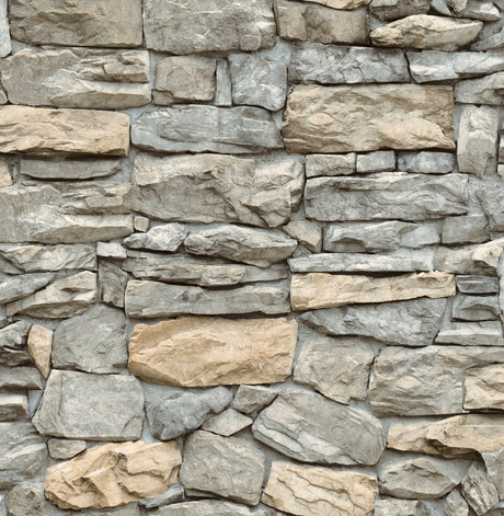 Kilkenny Stone Peel and Stick Wallpaper by InHome WallPops - NH4334
