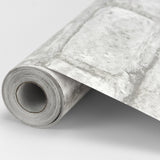 Denver Brick White Peel & Stick Textured Wallpaper with Farmhouse Style - Brewster NHS3709