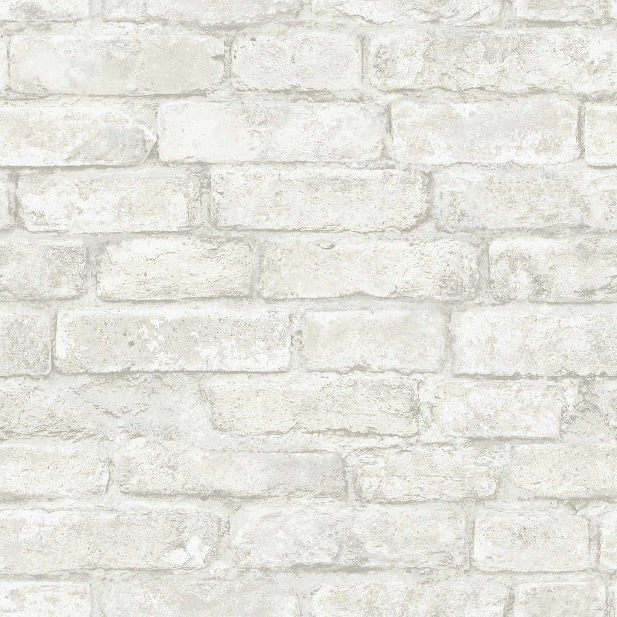 White Denver Brick Peel and Stick Wallpaper by InHome - TNHS3709