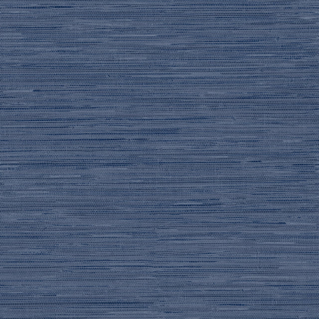 Avery Weave Navy Peel & Stick Wallpaper with Distressed Texture - InHome NHS3837