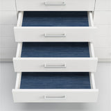 Avery Weave Navy Peel & Stick Wallpaper with Distressed Texture - InHome NHS3837
