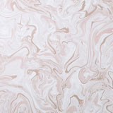 Marble Blush Swirl Peel & Stick Wallpaper Blush with Abstract Distressed Textures Bohemian Pattern - NHS4770