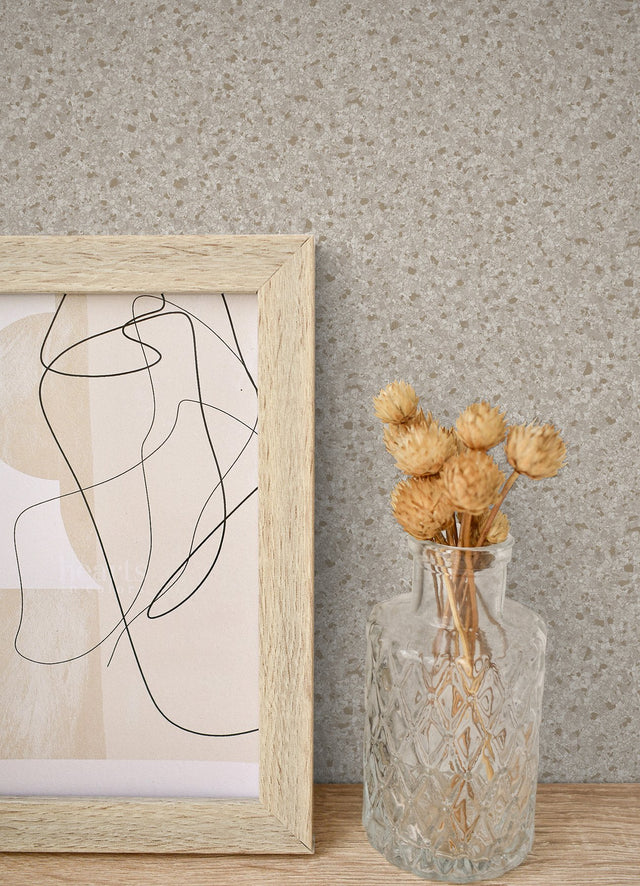 Monumental Ivory Stone Traditional Peel & Stick Wallpaper - InHome NHS6168