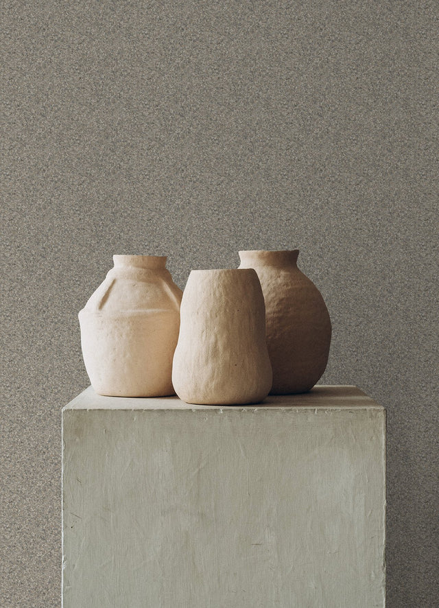 Monumental Grey Stone Peel & Stick Wallpaper with Marble Speckled Pattern - InHome NHS6169