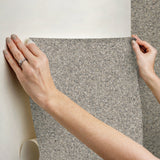 Monumental Grey Stone Peel & Stick Wallpaper with Marble Speckled Pattern - InHome NHS6169