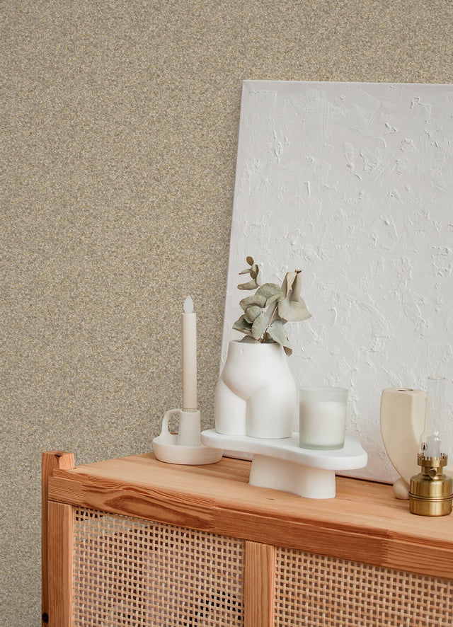 Monumental Beige Peel & Stick Wallpaper with Traditional Stone Graphics - InHome NHS6170