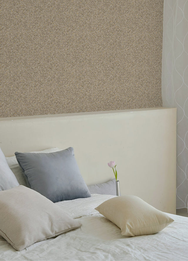 Monumental Beige Peel & Stick Wallpaper with Traditional Stone Graphics - InHome NHS6170