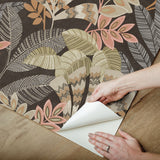 Yara Charcoal Peel & Stick Wallpaper