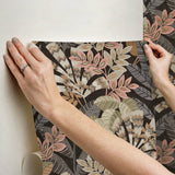Yara Charcoal Peel & Stick Wallpaper