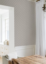 Safia Pebble by NuWallpaper Nabela Noor Home Transitional Botanical Indian Block Print Peel and Stick Wallpaper - NNS6512