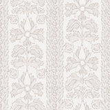 Zareen Cashmere Peel and Stick Wallpaper by NuWallpaper Nabela Noor Home Botanical Floral Block Print Stripe