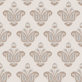 Fazia Terracotta Peel and Stick Wallpaper by NuWallpaper Nabela Noor Home Floral Damask - NNS6518