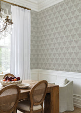 Fazia Moss by NuWallpaper Soft Mossy Green Botanical Floral Paisley Damask Peel and Stick Wallpaper Nabela Noor Home x WallPops Collection - NNS6520