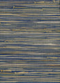 Triangle Grass grasscloth wallpaper in blue and tan woven texture, 36-in wide