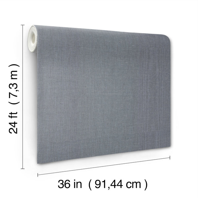Crosshatch Navy String Wallpaper with Solid Crosshatch Texture - York NR1602MH