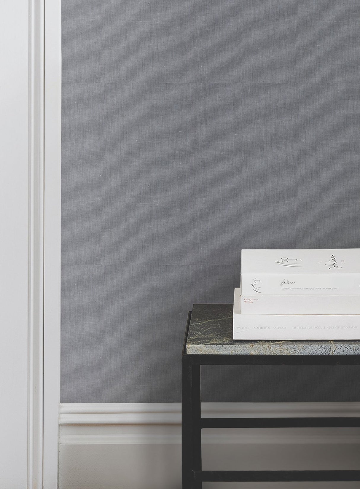 Crosshatch Navy String Wallpaper with Solid Crosshatch Texture - York NR1602MH