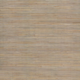 Bamboo Taupe Hemp Blend Wallpaper with Metallic Grasscloth Texture - York NT6102