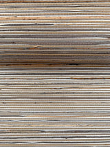 Bamboo Taupe Hemp Blend Wallpaper with Metallic Grasscloth Texture - York NT6102