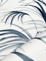 Inky Blue Palms Blue Wallpaper with Tropical Botanical Palm Pattern - York NT6122