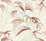 Inky Palms Clay Wallpaper with Tropical Botanical Motif - York NT6124
