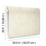Dicot Pearl Leaf Wallpaper with Eclectic Botanical Leaf Motif - York NT6145