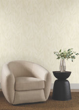 Dicot Pearl Leaf Wallpaper with Eclectic Botanical Leaf Motif - York NT6145