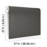 Elevated Black Waves Wallpaper with Sculptured Finishes Modern Pattern - York NT6151
