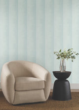 Particle Blue Stripe Wallpaper with Traditional Stripes in Non Woven - York NT6164
