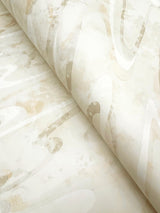 Dreamland Oyster Wallpaper with Abstract Swirl Pattern, Transitional Modern Style - York NT6172