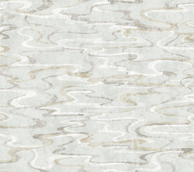 Dreamland Grey Wallpaper with Abstract Swirl Pattern - York NT6174