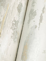 Artistic Desert Tides Desert Wallpaper with Glass Beads in Whites & Off-Whites Glam Style - York NT6175