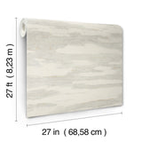 Artistic Desert Tides Desert Wallpaper with Glass Beads in Whites & Off-Whites Glam Style - York NT6175